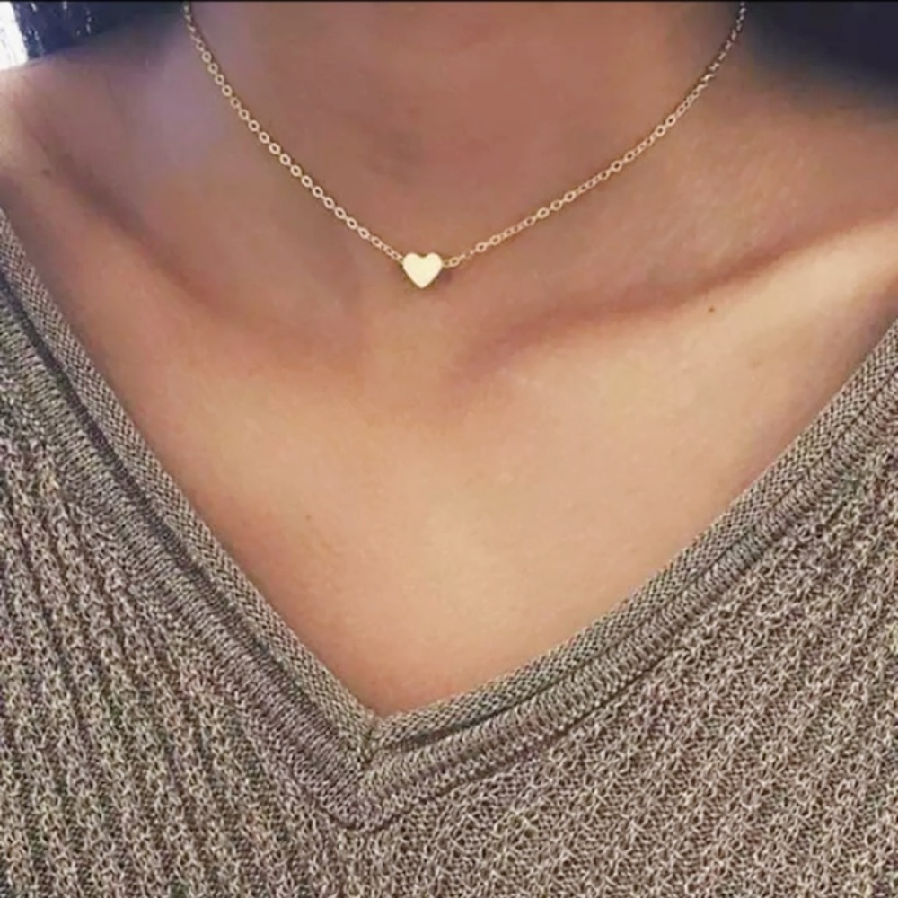 💥 Gold heart choker